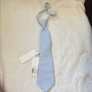 Janie and Jack Blue and White Striped Kids Tie